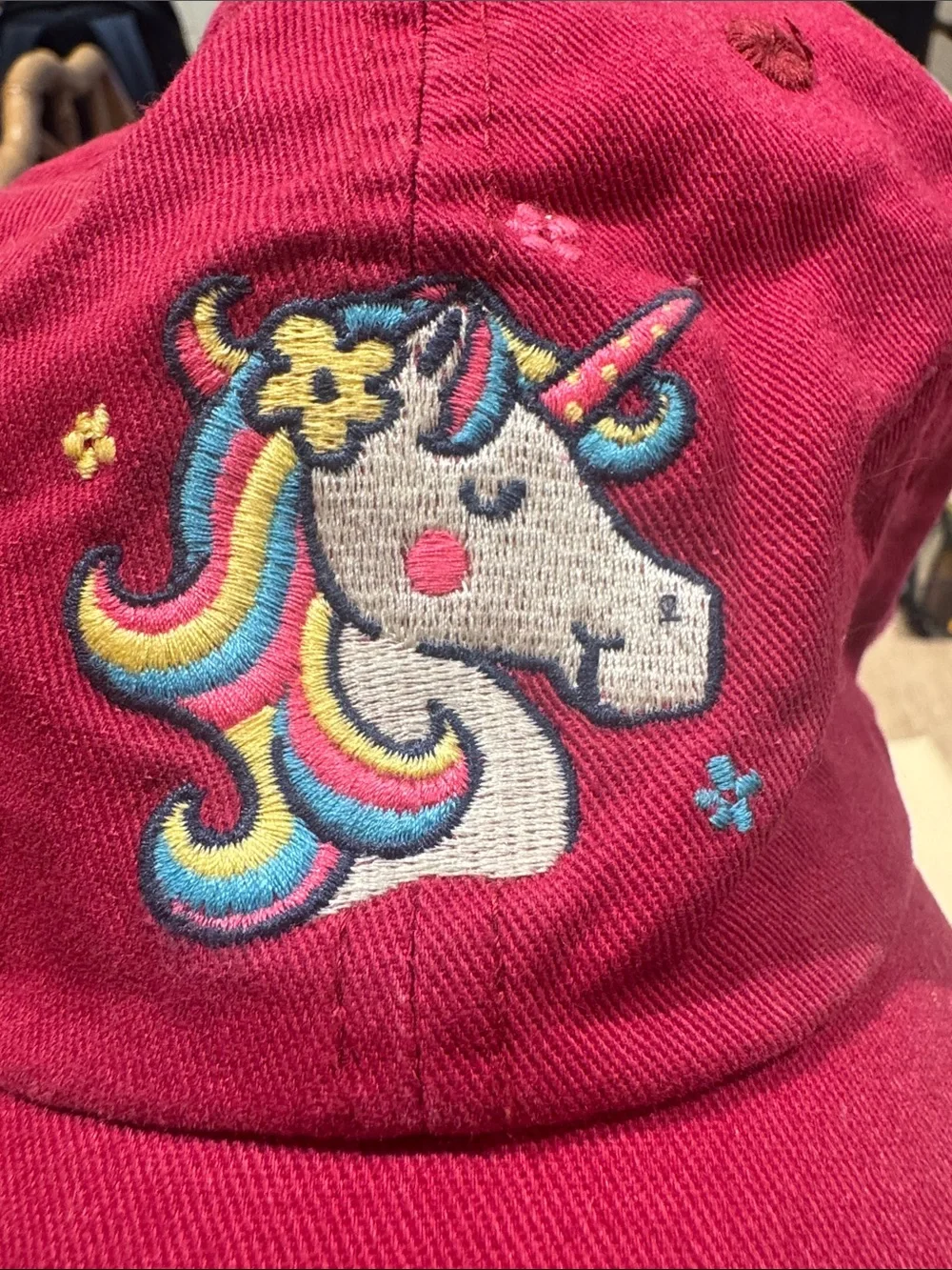 Life Is Good Raspberry Pink Unicorn Cap